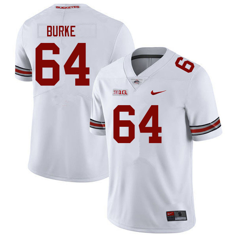Ohio State Buckeyes #64 Quinton Burke College Football Jerseys Sale-White
